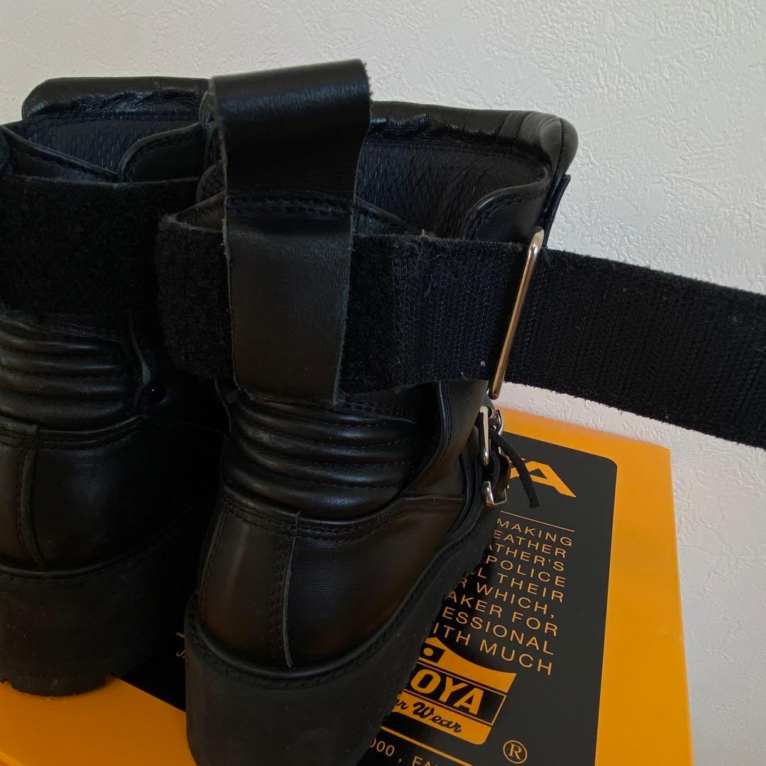 KADOYA カドヤ バイクブーツ 22.5cm 黒　厚底ブーツ