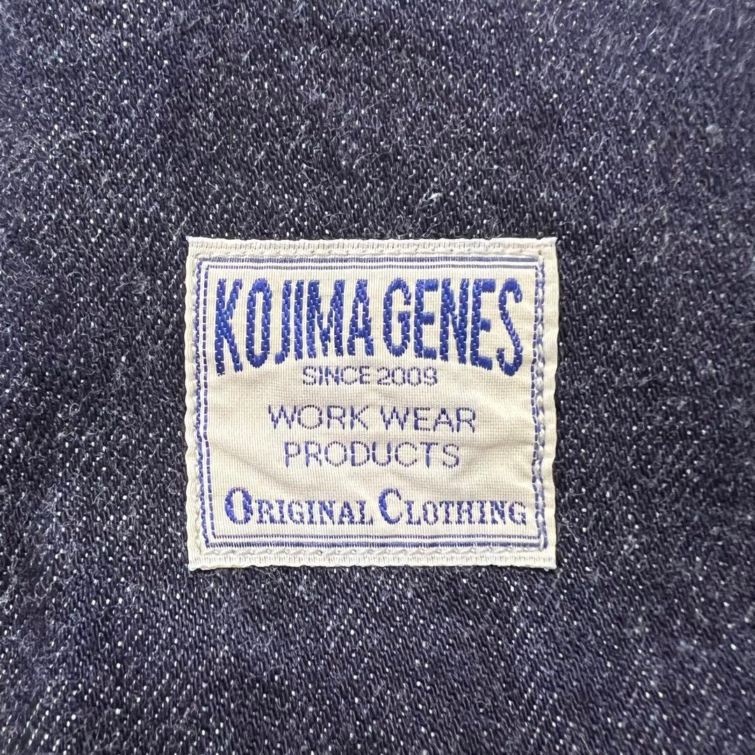 未使用タグ付 児島ジーンズ サロペット つなぎ M インディゴ 赤耳 日本