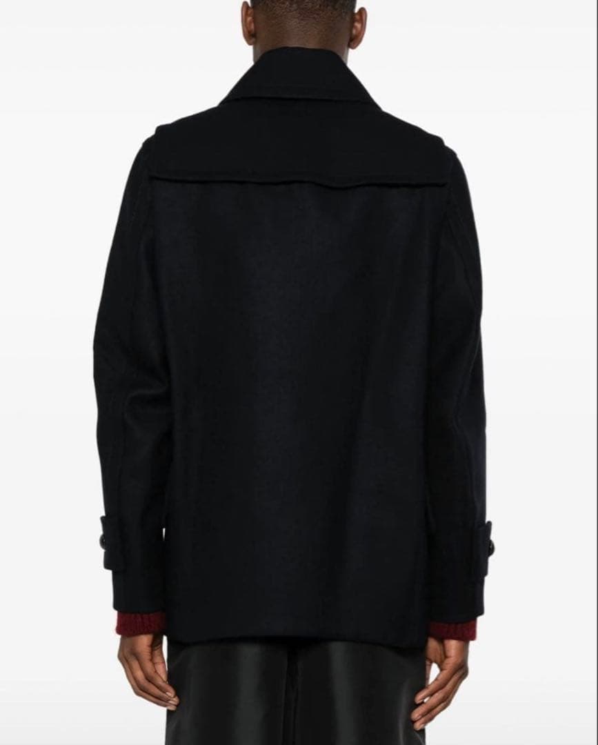 sacai 24aw Wool Melton Jacket ダッフルピーコート - メルカリ