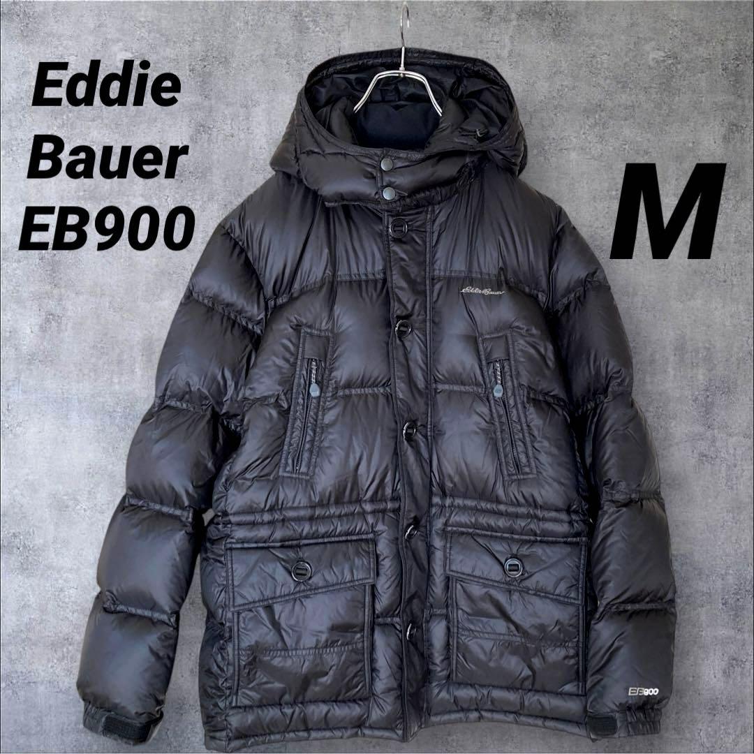 極美品】Eddie Bauer EB900 メンズ ダウンジャケット 黒 M - メルカリ