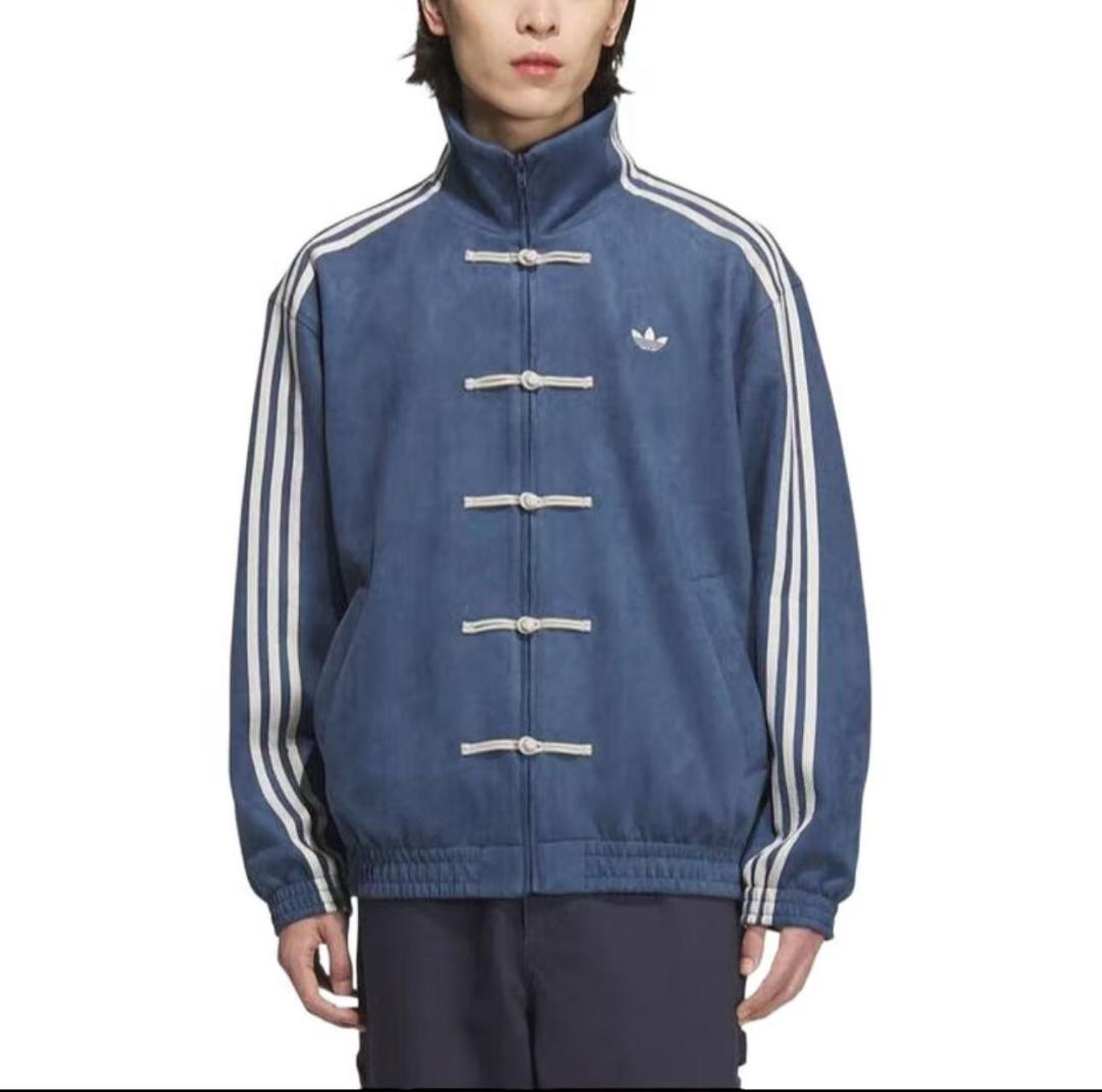 新品 アディダス 中国限定 蛇年 トラックジャケット 青色 男女兼用 Sサ