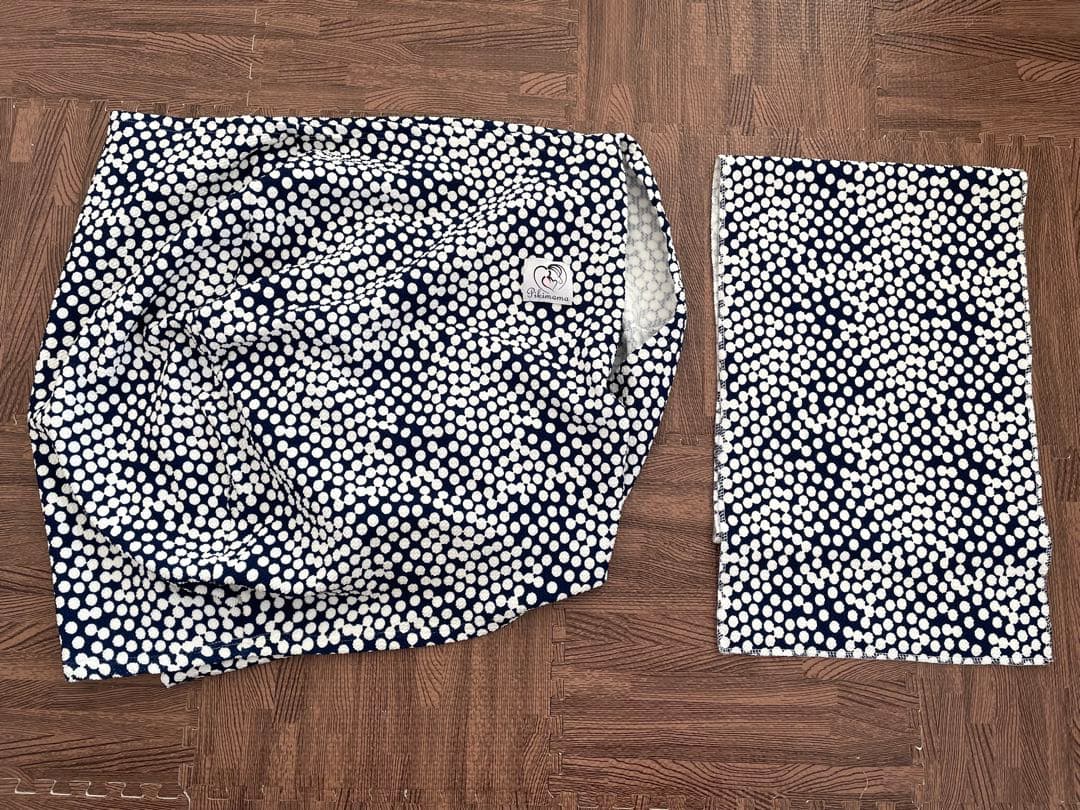 美品】Pikimama ドット柄 スリング ネイビー/ホワイト