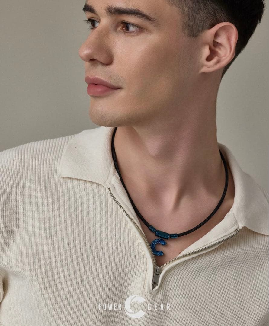 パワードギアOPAネックレス ブルーラメ Mサイズ