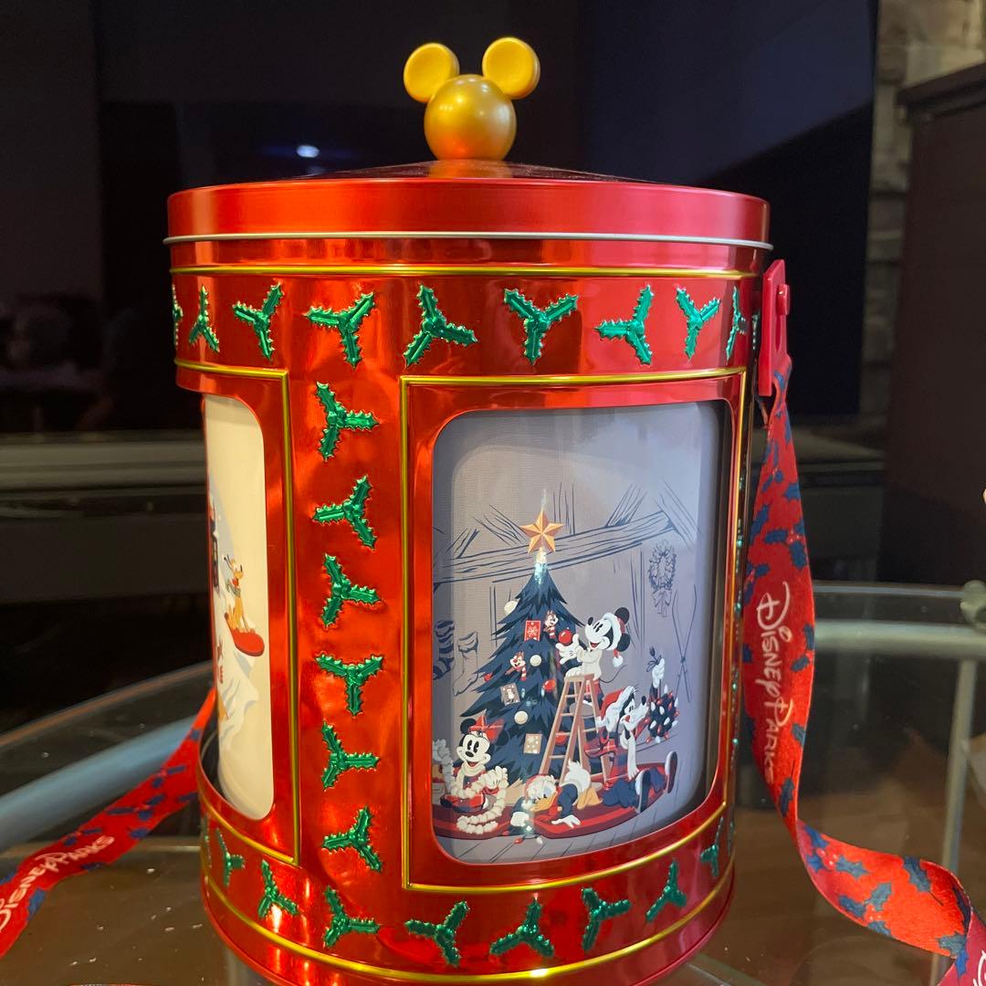 WDW ディズニー クリスマス オルゴール ポップコーンバケット - メルカリ