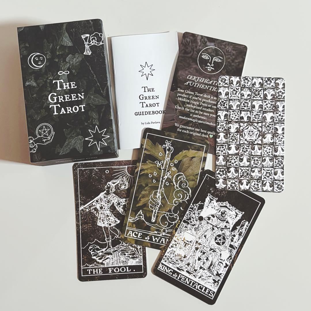 【未使用・正規品】The Green Tarot Deck タロットカード グリーン ウィッチ タロット The Green Witch Tarot タロットカード 78