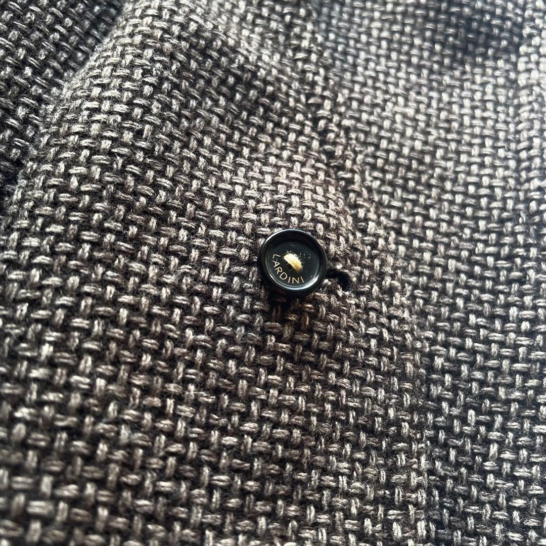 LARDINI LARDINI ベスト ジレ ツイード ブートニエール フラワーピン