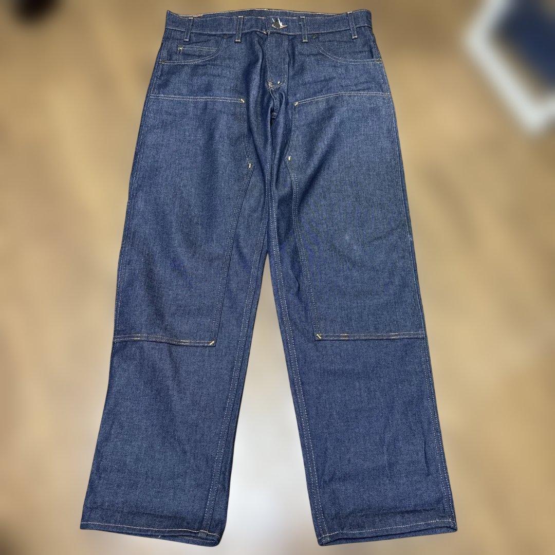 PRISON BLUES ダブルニー　デニムパンツ　w36 超美品 中古・古着通販】PRISON BLUES (プリズンブルース) ダブルニーデニム