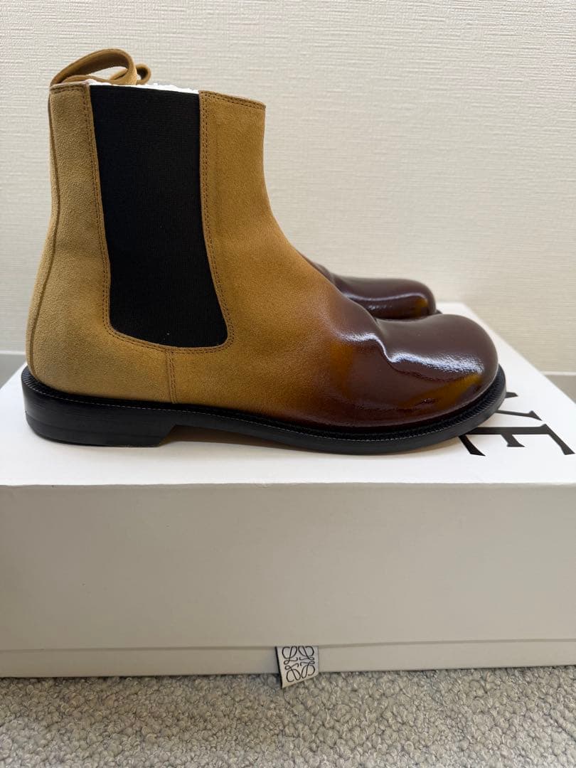 LOEWE カンポチェルシーブーツ 41 ブラウン/ベージュ - メルカリ