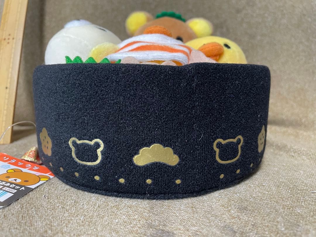 リラックマ 寿司桶ぬいぐるみ かわいい お寿司 マグロ サーモン