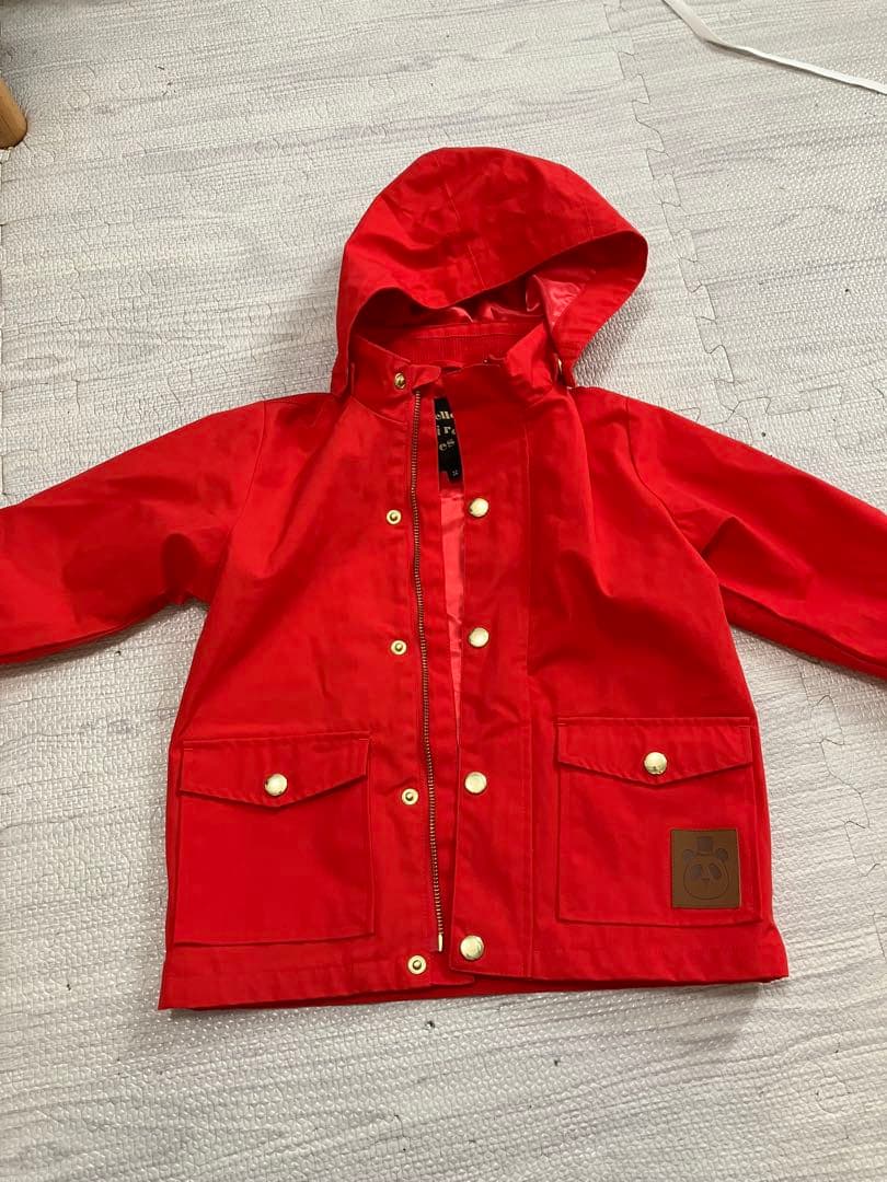 mini rodini 赤いフード付きジャケット 92/98 - メルカリ