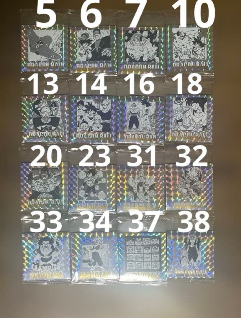 ドラゴンボール40周年記念 シールウエハース2 バラ売り3枚以上から