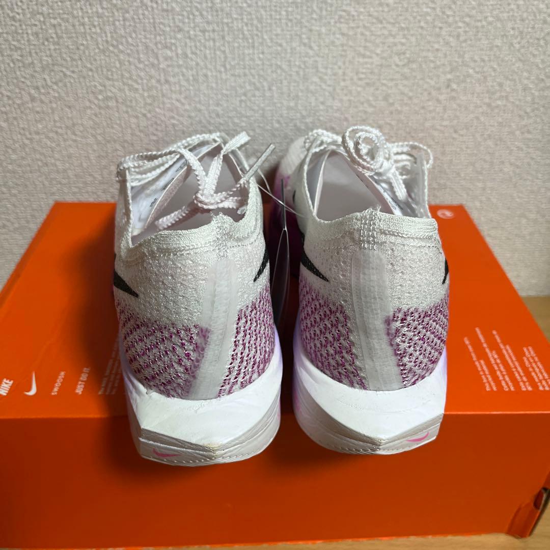 新品 W ZOOMX VAPORFLY NEXT% 3 白紫 23.5cm