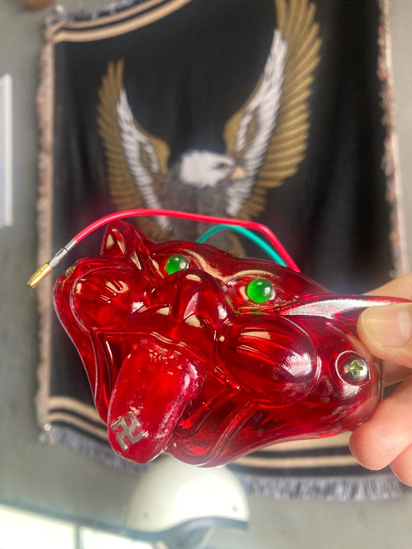 ベロ出し卍】ネコテールランプ キャットテールチョッパー ショベル