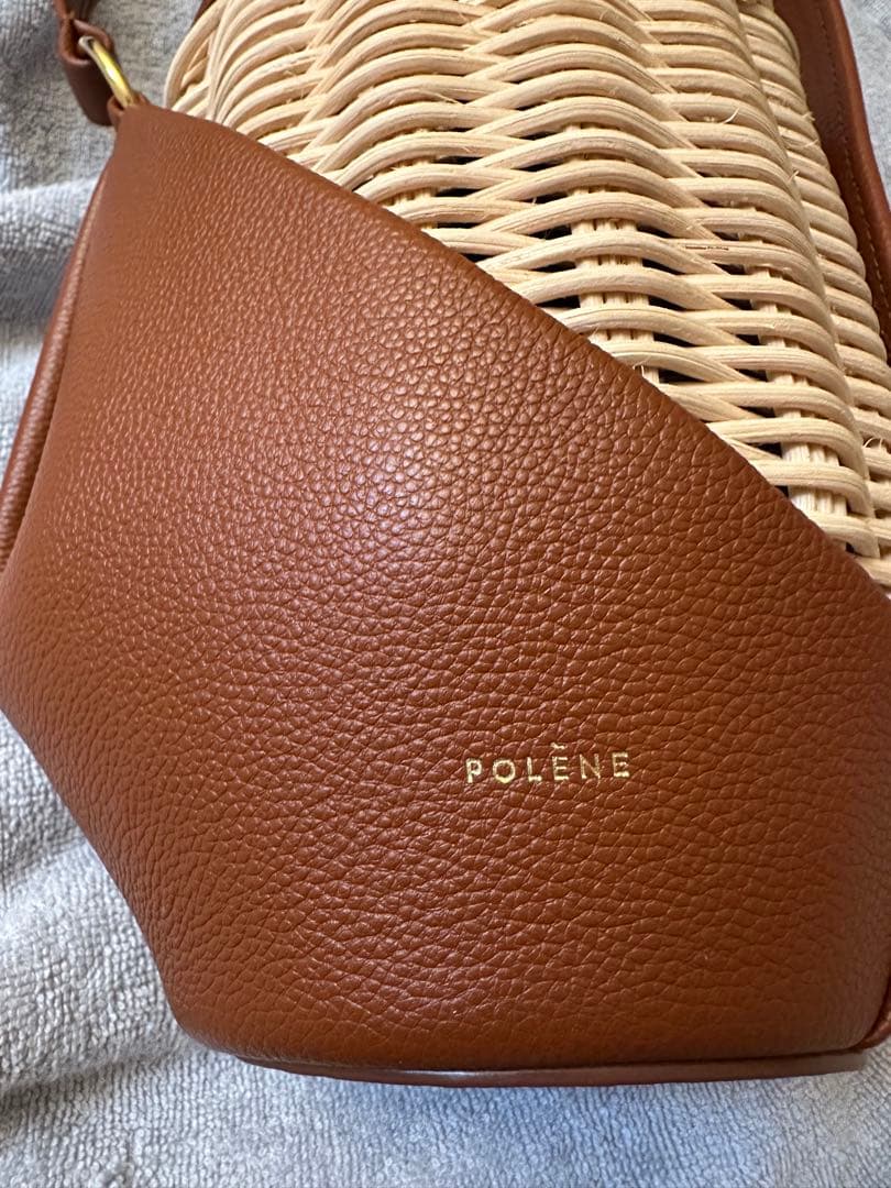 美品】POLENE ポレーヌ YKE レザー カゴバッグ リゾート - メルカリ