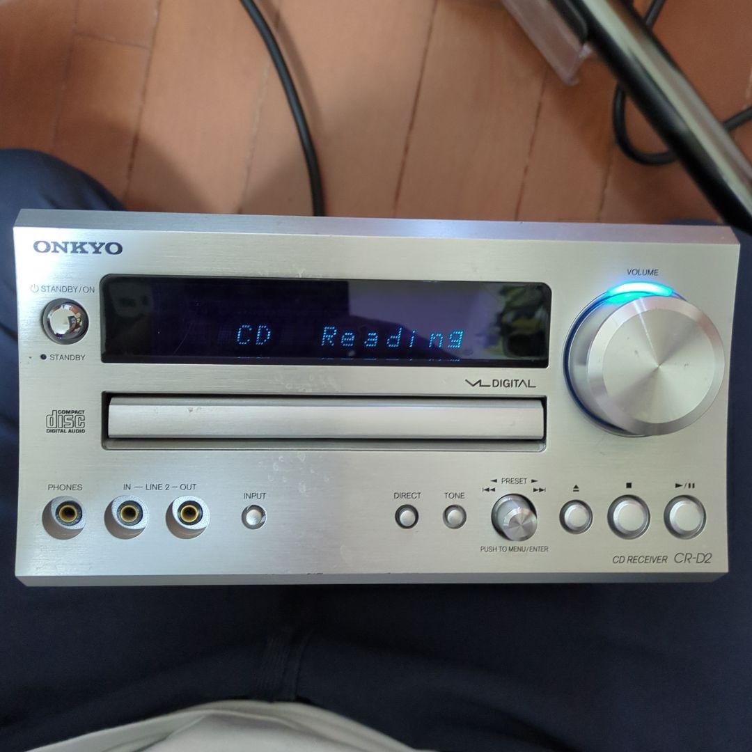 ONKYO CDプレーヤー ミニコンポ スピーカー2台付き