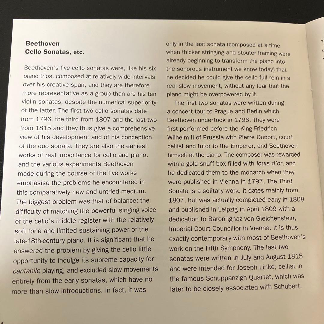 【湯けむり】デュプレ&バレンボイムベートーヴェンvcソナタ全集 2CD