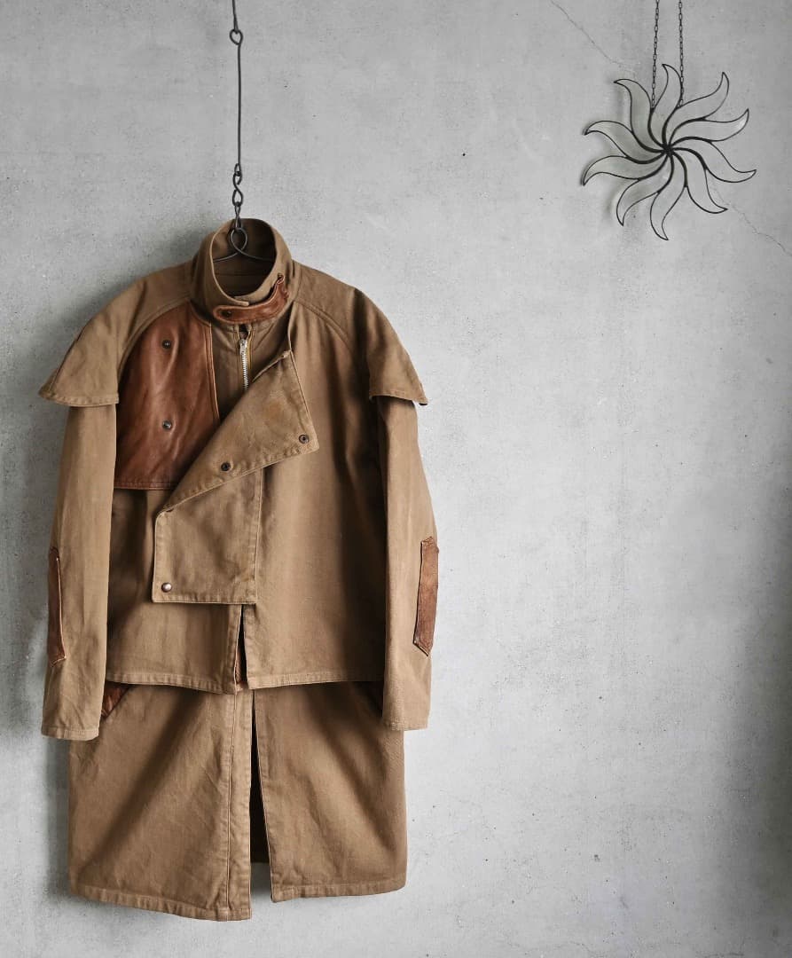 ninja964様専用/スタンドカラー モーターサイクル ミリタリーレザー