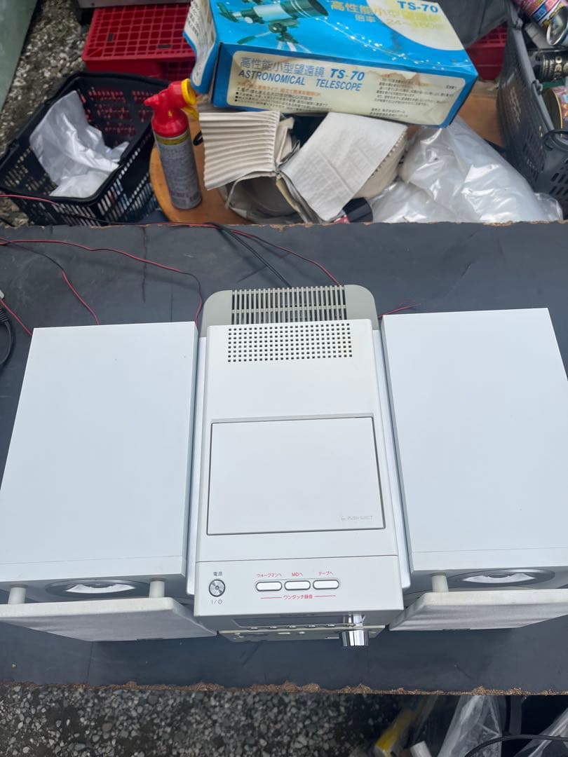 SONY CD・MD・カセットデッキ ホワイト