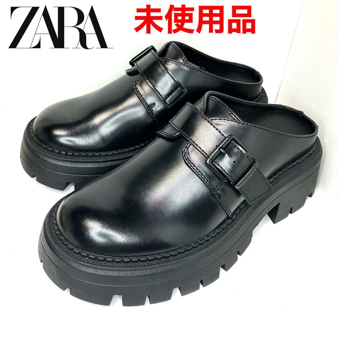 ZARA ザラ サボ クロッグサンダル ブラック バックル メンズ 未使用品