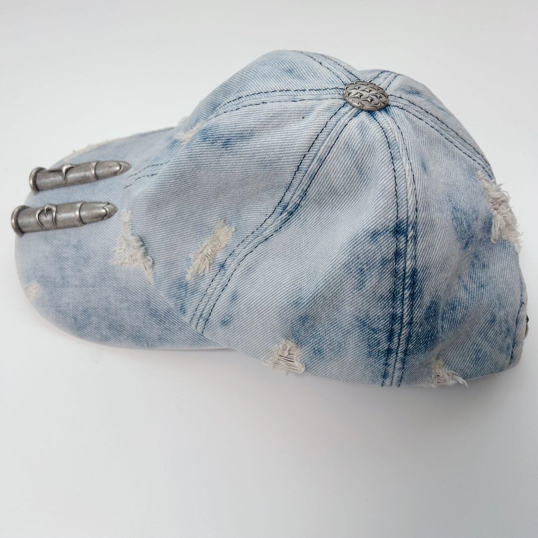 希少】thug club サグクラブ LIFE CAP キャップ デニム 銃弾 - メルカリ