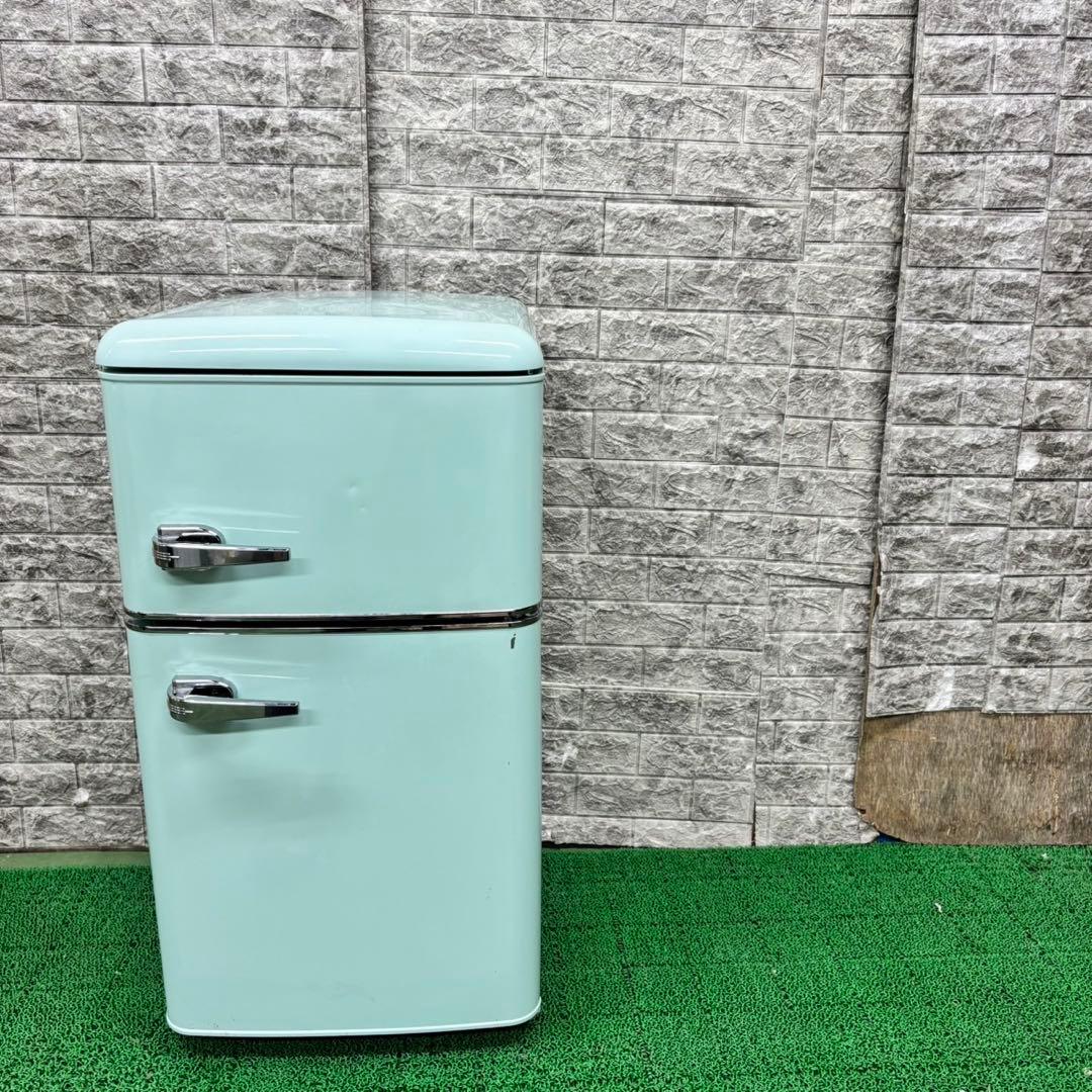 705 緑色 レトロデザイン冷蔵庫 81L コンパクトサイズ 小型 一人暮らし