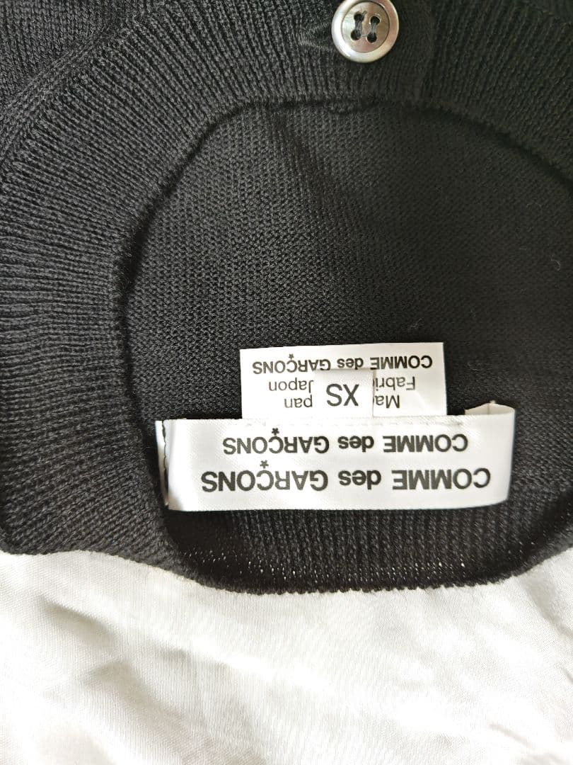 超美品！コムデギャルソン黒のドット柄ニットカーディガン 2025年 購入