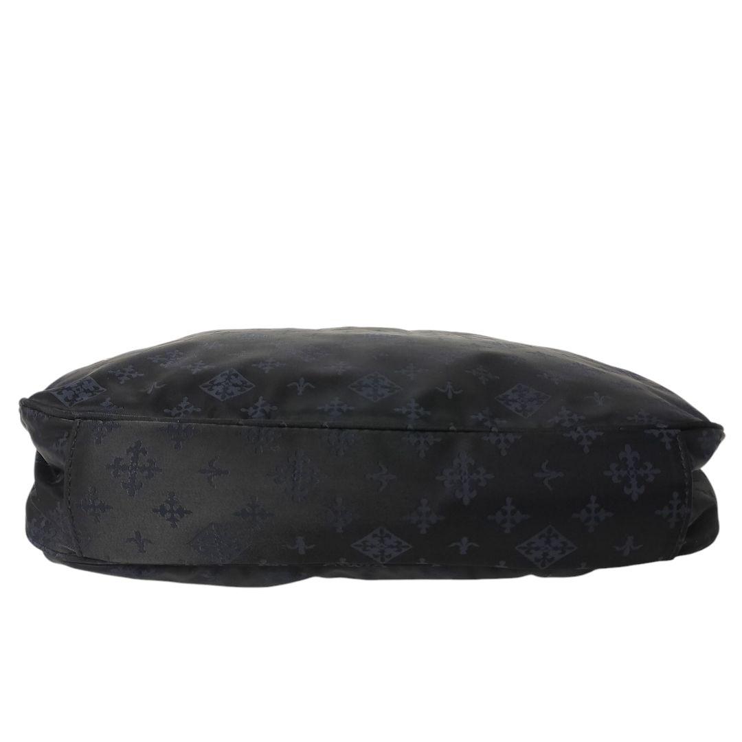 未使用級】ラシット モノグラム柄 ショルダーバッグ ネイビー ゴールド