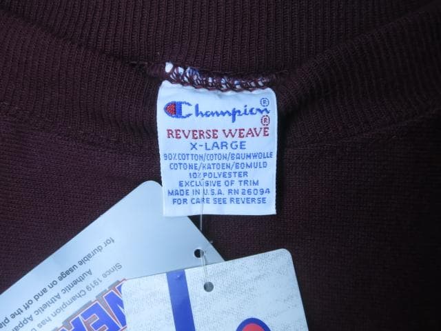 XL 90s デッドストック USA製 チャンピオン リバースウィーブ 90年代USA製チャンピオンリバースウィーブ XXL | CUSTOM FEVER