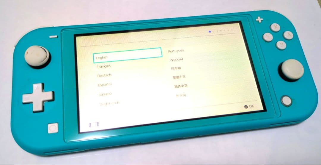 Nintendo Switch Lite ターコイズ 画面不良 液晶表示不良となってしまいゲームができない！Nintendo Switch Liteの