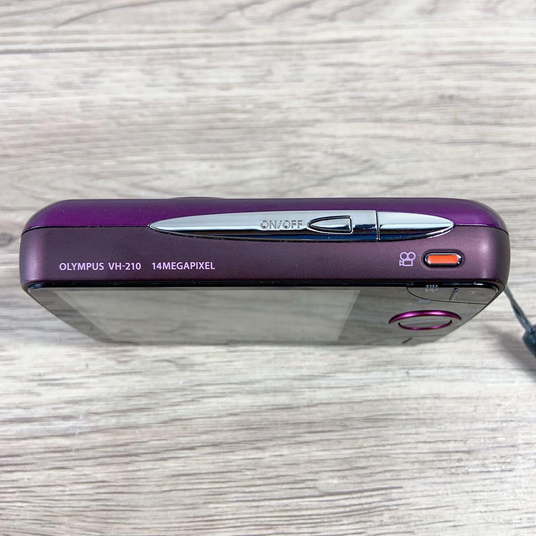 OLYMPUS VH-210 パープル 14MP 5倍ズーム デジカメ - メルカリ