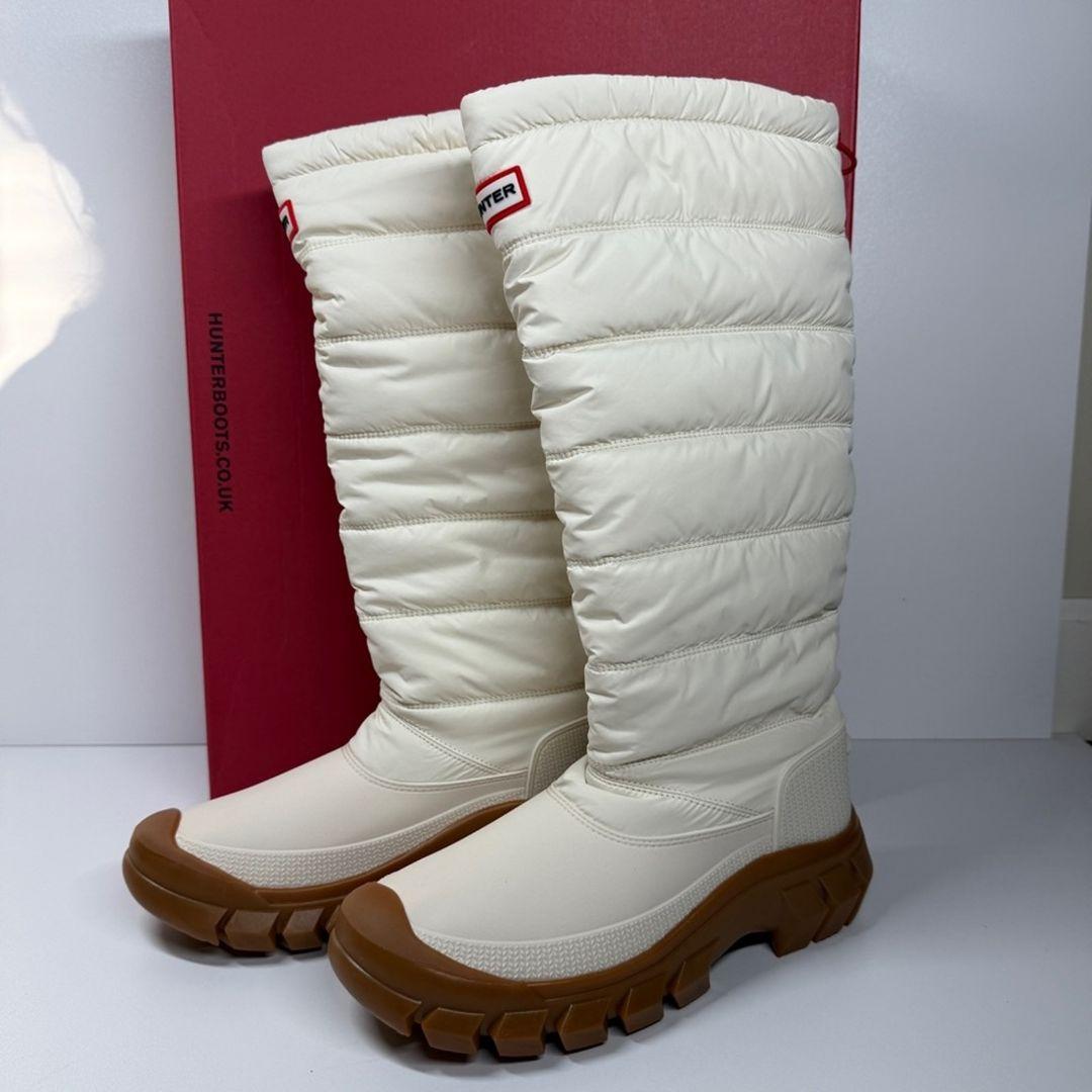靴 HUNTER INTEREPID TALL  BOOT UK5 Hunter Ladies' Size 8 Intrepid Tall Snow Boots, Black, New in Box