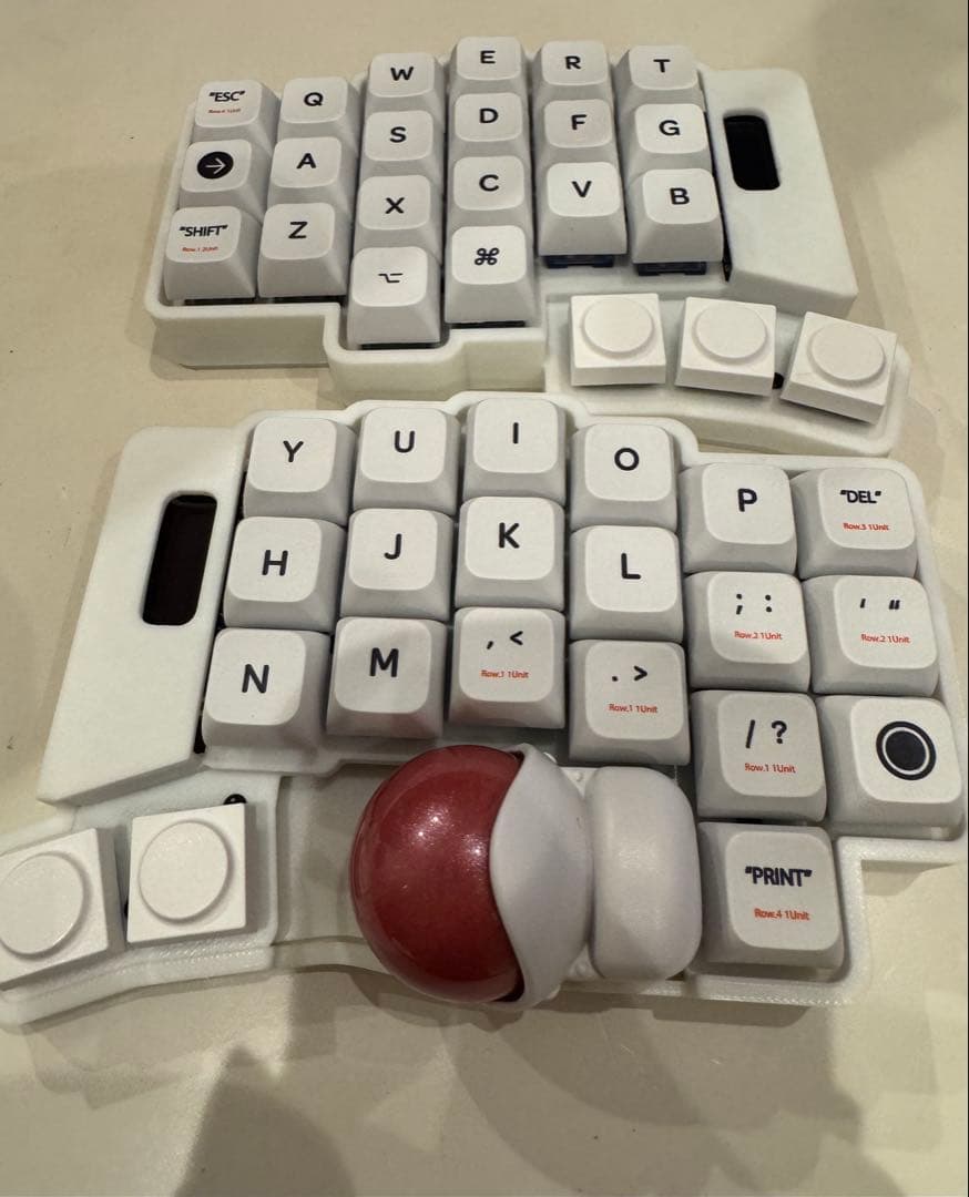 【新品】keyball44 白　トップケースマウント　フルセット 委託】Keyball44