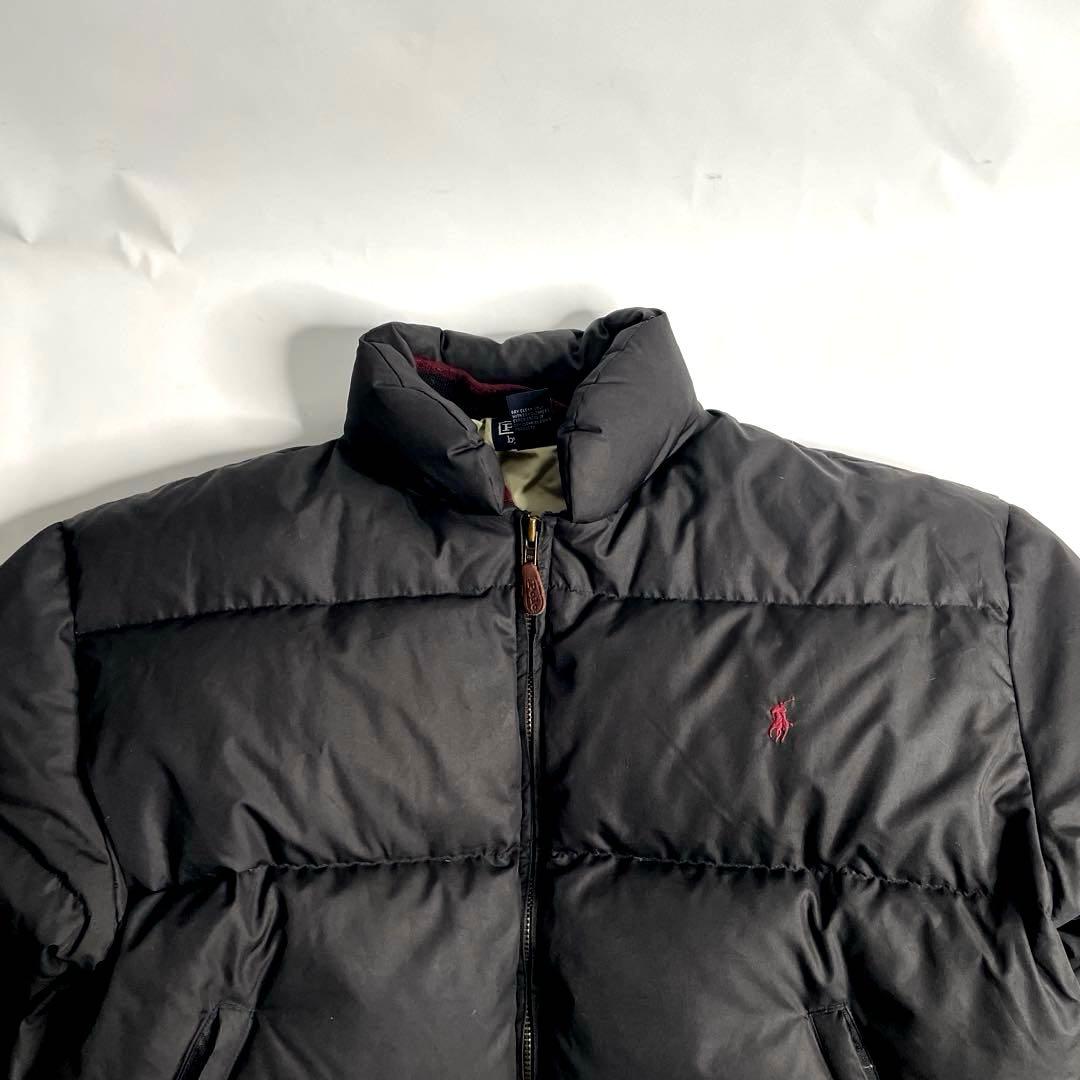 美品 90s ラルフローレン ダウンジャケット 黒 ロゴ刺繍 ヌプシ - メルカリ