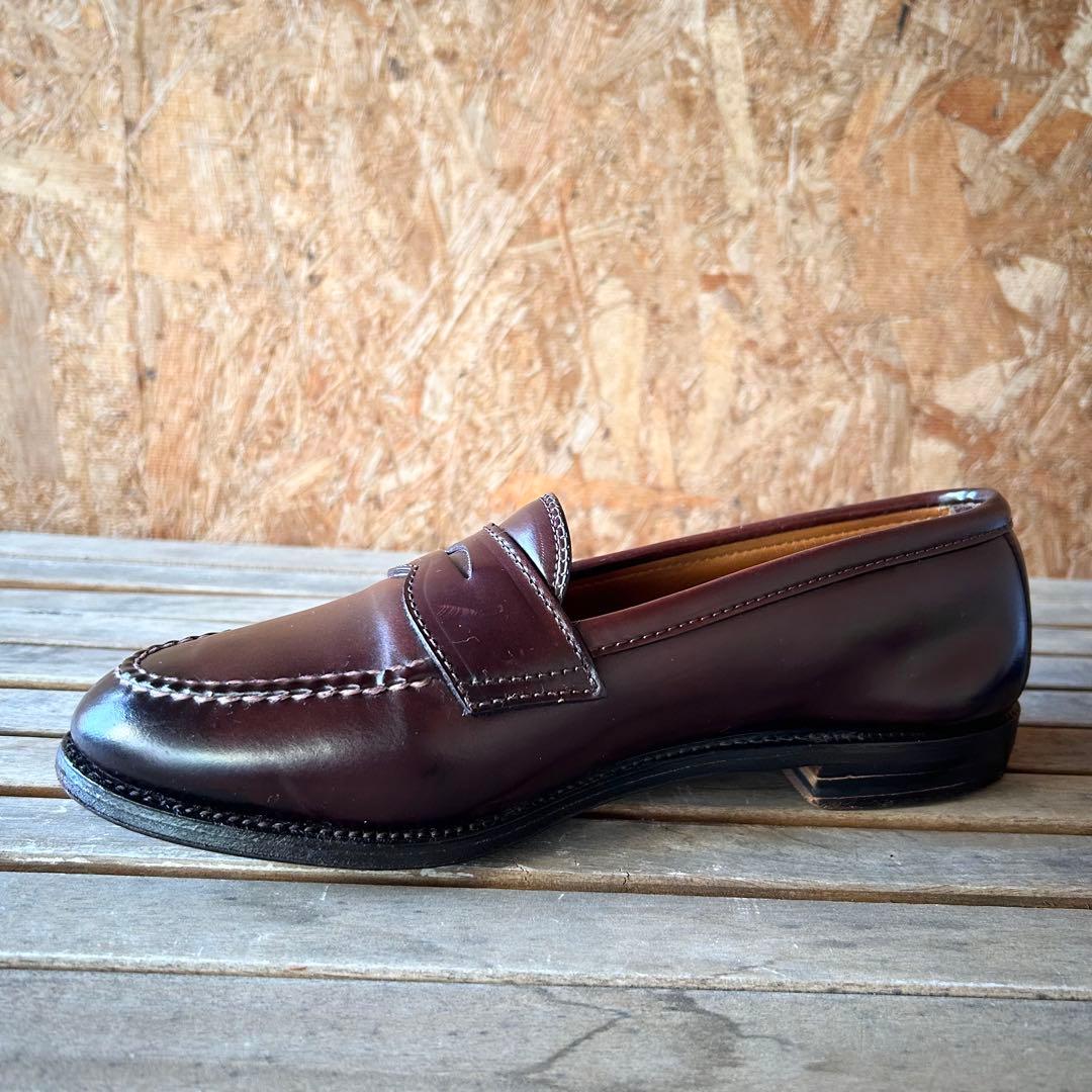 名作 Alden 14501 コードバン ローファー 7.5D 袋付き