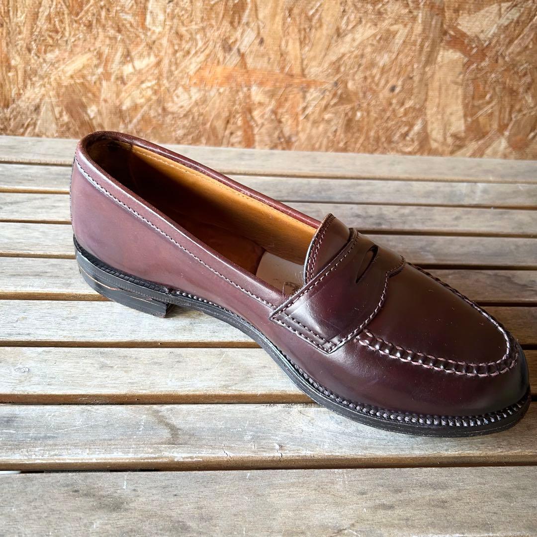 名作 Alden 14501 コードバン ローファー 7.5D 袋付き