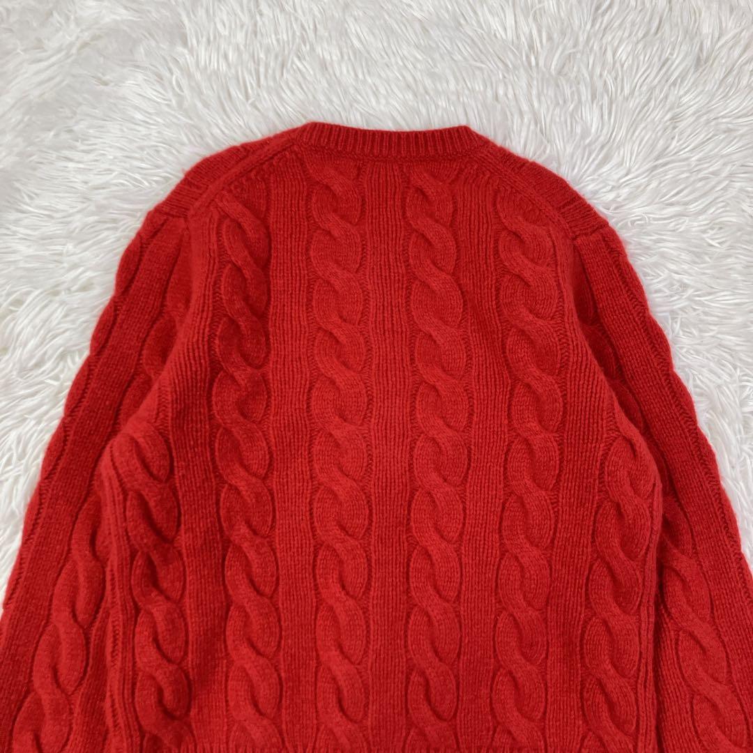 ポロラルフローレン ケーブルニットカーディガン ポニー刺繍 カシミヤ