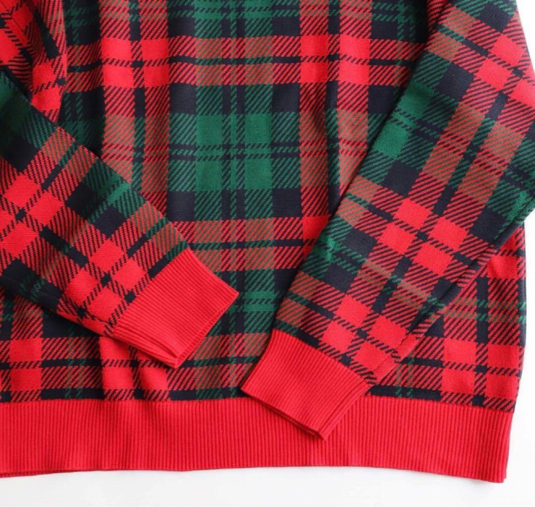 《トミーヒルフィガー》未使用 タータンチェック柄セーター ユニセックス XL