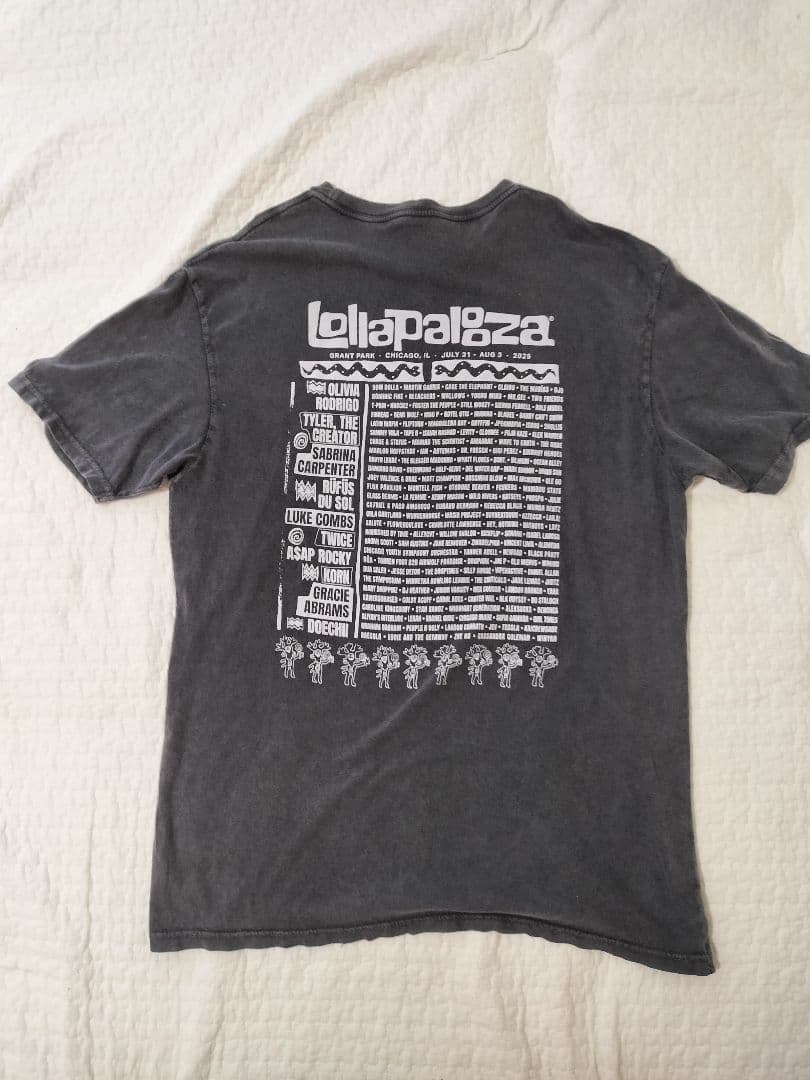 Lollapalooza ロラパルーザ 2025 Tシャツ Lサイズ 藤井風 - メルカリ