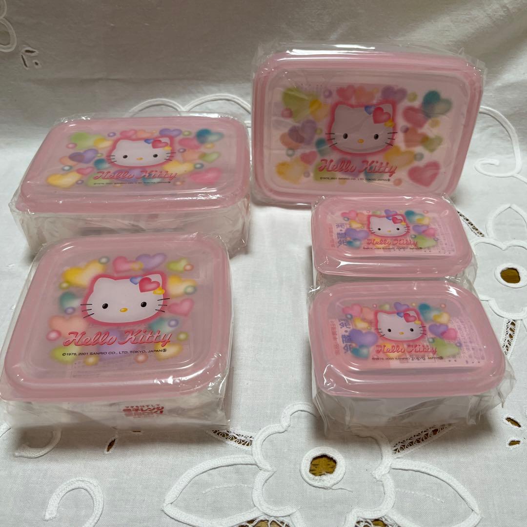 ハローキティ 保存容器 5点セット サンリオ タッパー - メルカリ