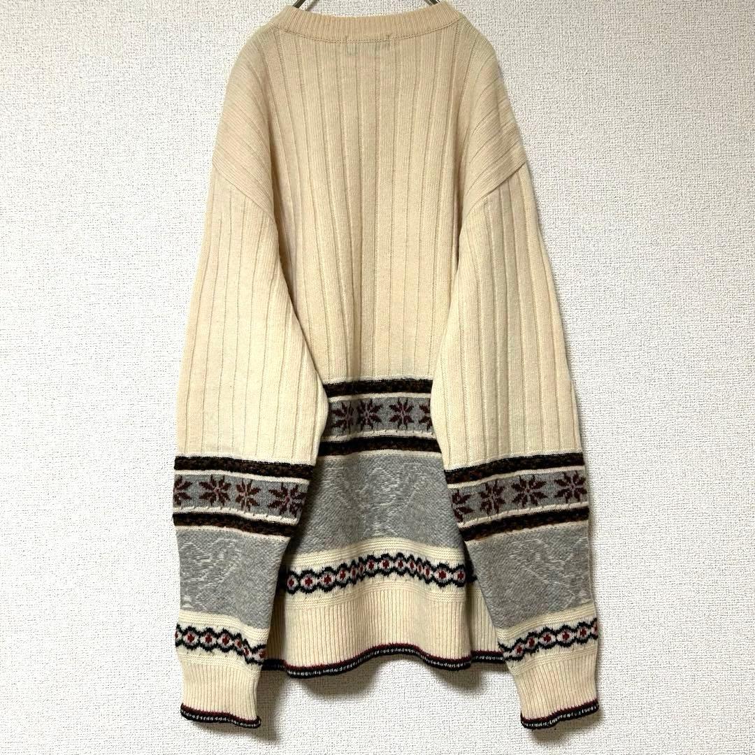希少】 monsieur NICOLE コバヤシユキオ ニット ノルディック柄 - メルカリ