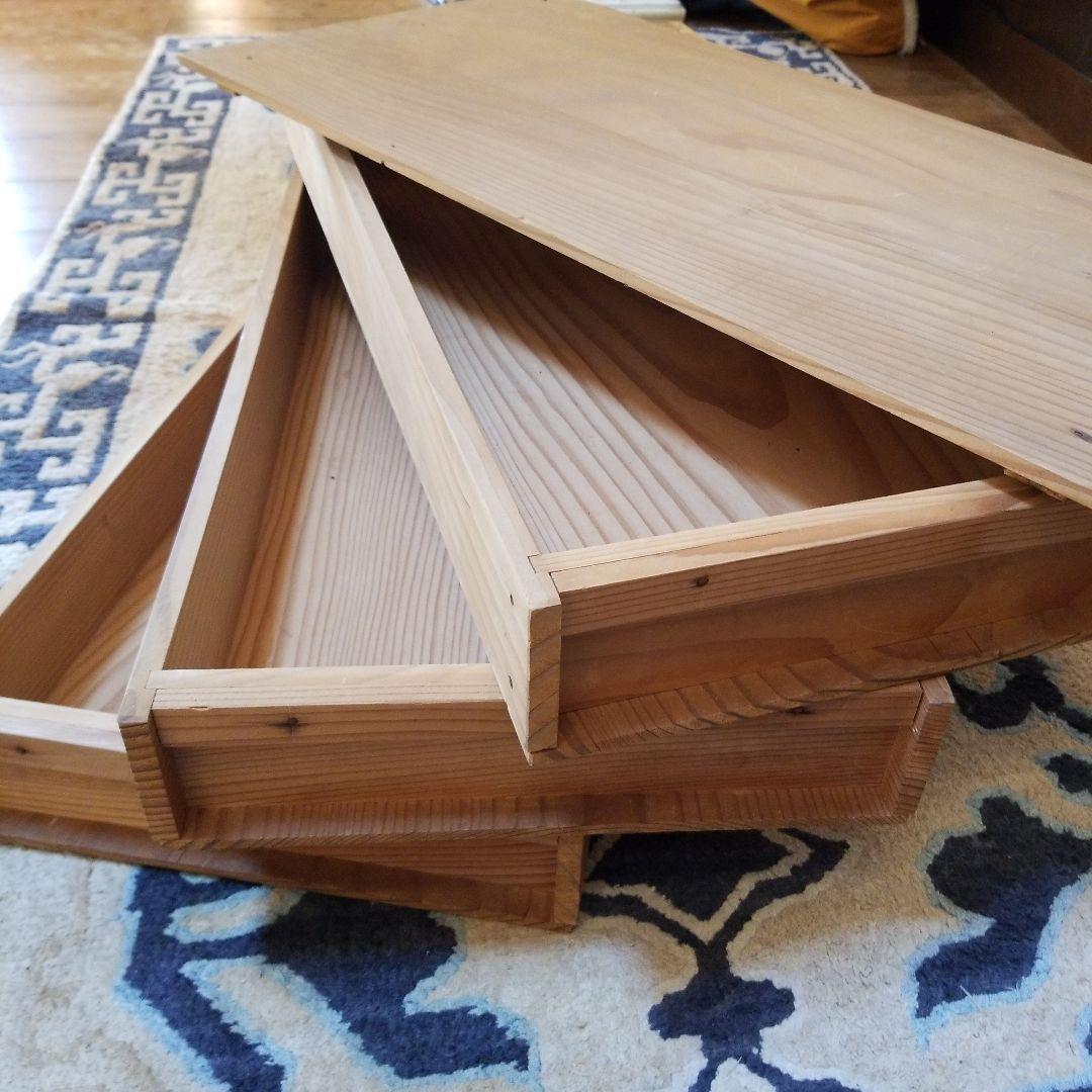 昭和レトロ】もろぶた もろ蓋 古道具 餅箱 木箱 ばんじゅう - メルカリ