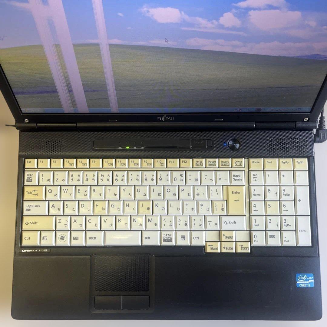 ☆訳有激安☆Windows XP☆富士通15.6インチ大画面ノート☆第