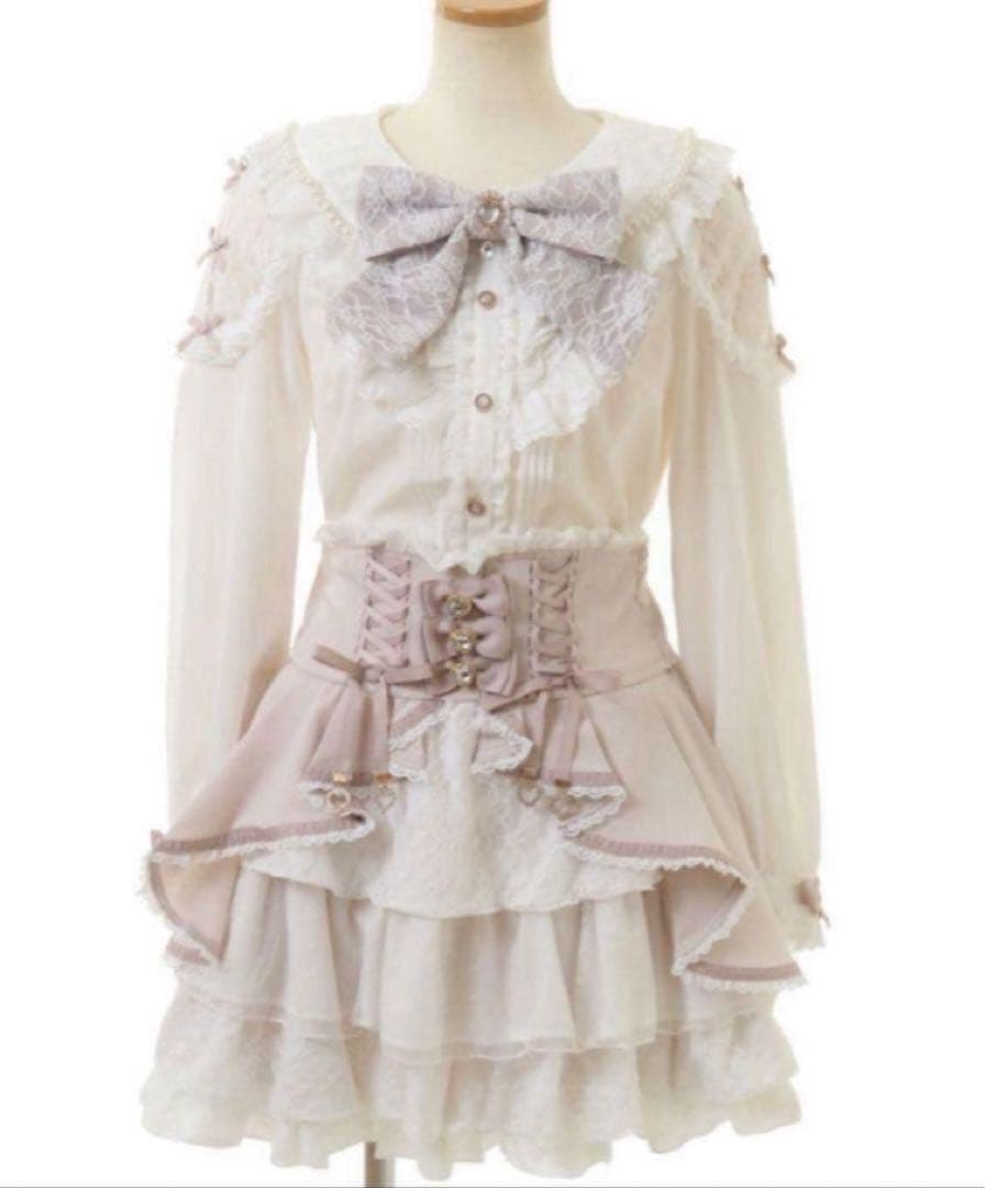 ❤︎LIZLISA❤︎ ミルフィーユフリルブラウス ピンク オリジナルハートドットブラウス ｜ LIZ LISA（リズリサ）公式通販