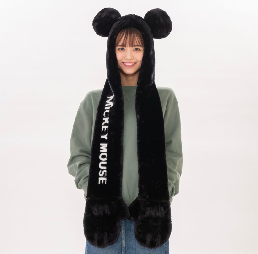 ディズニーミッキーマフラーファンキャップ - メルカリ
