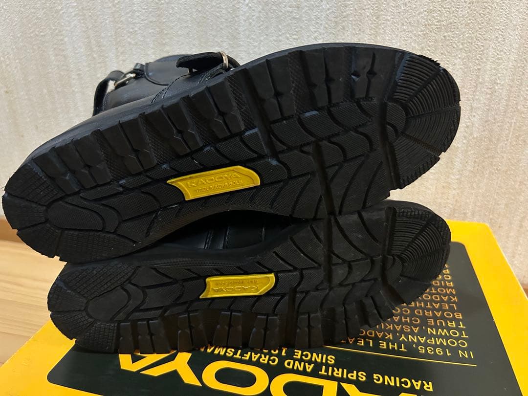 KADOYA BLACK ANKLE 24.5cm ブラック