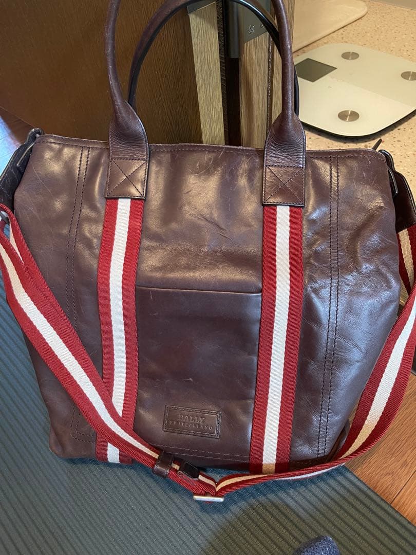 BALLY ダークブラウン レザートートバッグ BALLY/バリー_Women通販 | Easy Bally トートバッグ トープブラウン