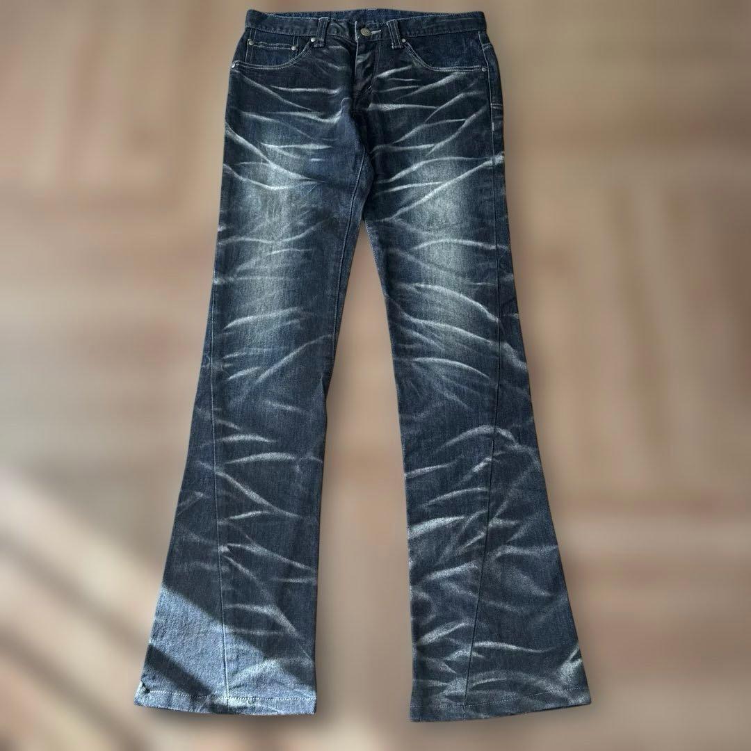 トルネードマート00s archive y2k平成ギャル男 フレアデニム 鬼ヒゲ