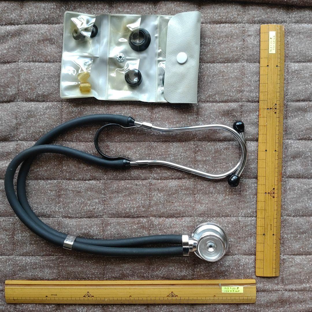 Kenz　ケンツメディコ　ラパポート聴診器　聴診器 黒 交換用イヤーチップ付 ラパポート聴診器 No.140 | ケンツメディコ