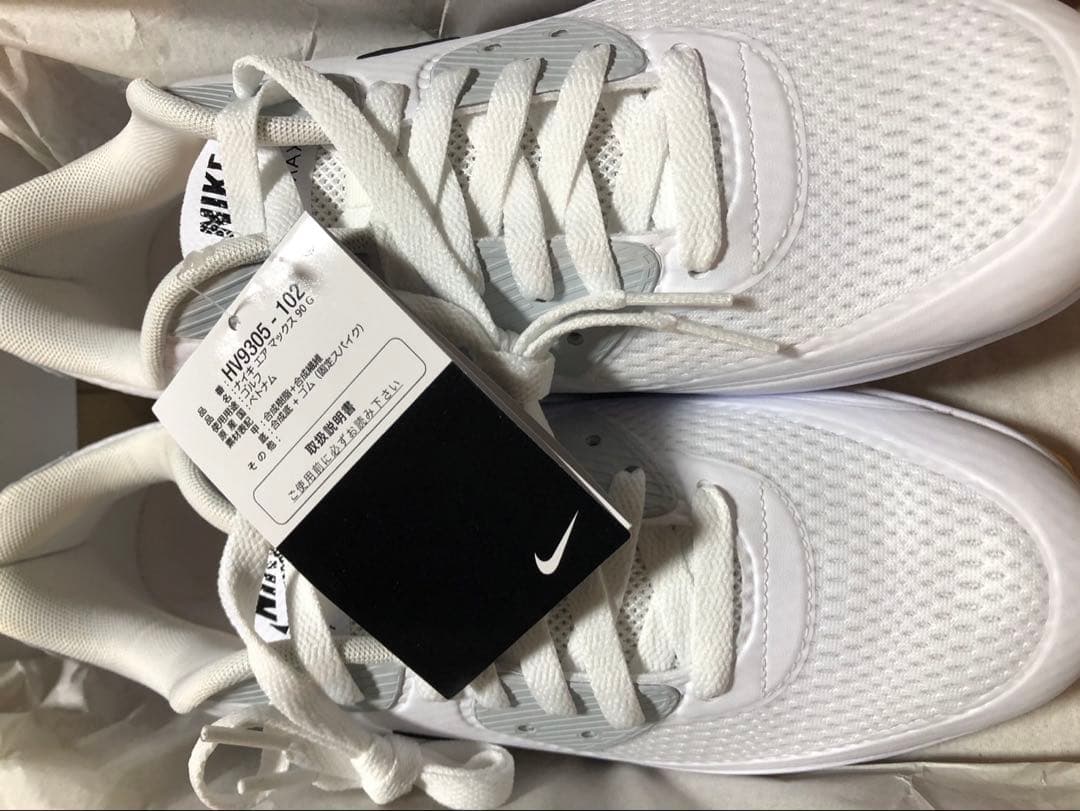 新品 27.5cm ナイキ エアマックス 90 G ゴルフシューズ 白 黒タグ