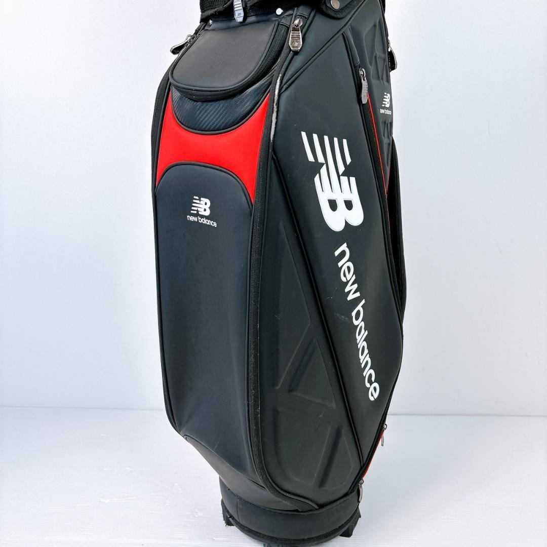 ニューバランス キャディバッグ ブラック 9型／new balance 黒 赤